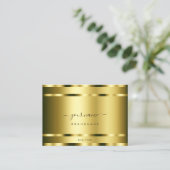 Luxueuze Gold Effect Professional en Noble Visitekaartje (Staand voorkant)