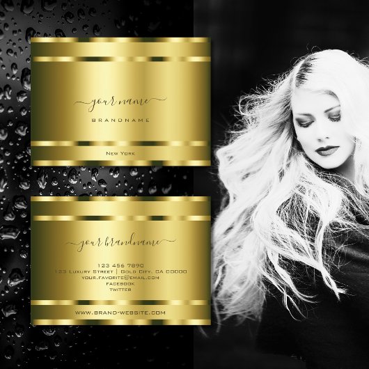 Luxueuze Gold Effect Professional en Noble Visitekaartje