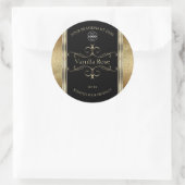 Luxueuze Gold Glitter Black Product Labels Logo (Tas)