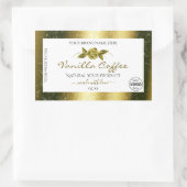 Luxueuze Gold Glitter White Product Labels Logo (Tas)
