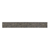 Luxueuze Gold Navy Leopard Print stijlvol Grosgrain Lint (Voorkant)