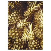 Luxueuze gouden anananassen klembord (Achterkant)