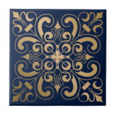 Luxueuze goudmarine tegeltje (Voorkant)