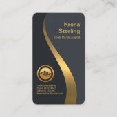 Luxueuze goudwinstgolven Grafiek Forex Visitekaartje (Voorkant)
