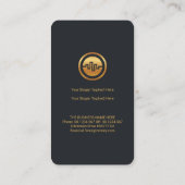 Luxueuze goudwinstgolven Grafiek Forex Visitekaartje (Achterkant)