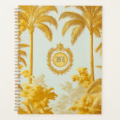 Luxueuze Imperiale Gouden Palmboom Zakelijk Planner (Voorkant)