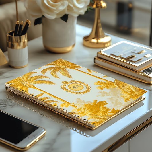 Luxueuze Imperiale Gouden Palmboom Zakelijk Planner