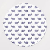 Luxueuze Indigo Kust Favorlabels Labels (Design 2)