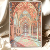 Luxueuze islamitische bruiloft moskee-geïnspireerd kaart