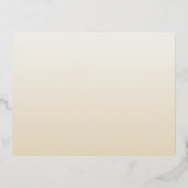 Luxueuze Ivoren Gouden Script Trouw RSVP Kaart (Achterkant)