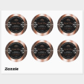 Luxueuze labels voor zwart-wit en Roos Gold Decor- (Vel)