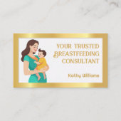 Luxueuze lactatieadviseur visitekaartje (Voorkant)