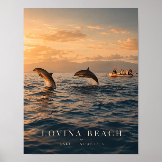 Luxueuze Lovina Beach Bali Poster (Voorkant)