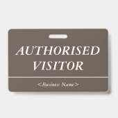Luxueuze "MACHTIGDE VISITOR"-badge Badge (Achterkant)