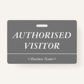 Luxueuze "MACHTIGDE VISITOR"-badge Badge (Voorkant)