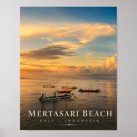 Luxueuze Mertasari Beach Bali Poster (Voorkant)