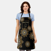 Luxueuze metalen Faux Gold Mandalas Schort (Gedragen)