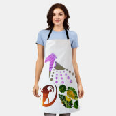 luxueuze mode schort (Gedragen)