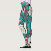 Luxueuze, modieuze zomertuintuinblauw leggings (Links)