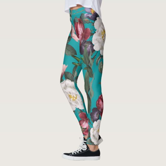 Luxueuze, modieuze zomertuintuinblauw leggings (Links)