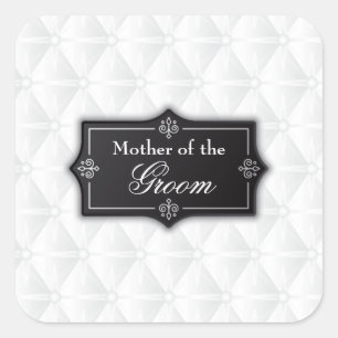 Luxueuze moeder van de Groom Wedding Sticker Seal