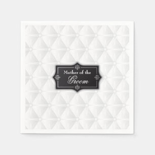 Luxueuze moeder van het Groom Wedding   Napkin Servetten