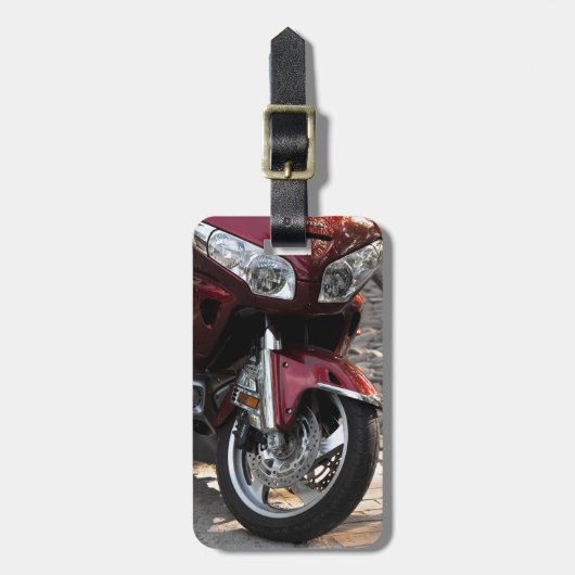 Luxueuze motorfiets bagagelabel (Voorkant verticaal)