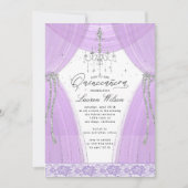 luxueuze paarse kandelaar kaart (Voorkant)