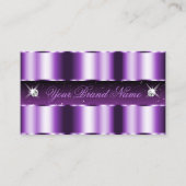 Luxueuze Paarse zwarte mousserende diamant, stijlv Visitekaartje (Voorkant)