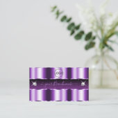 Luxueuze Paarse zwarte mousserende diamanten voege Visitekaartje (Staand voorkant)