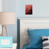 Luxueuze rode familienaam jaar vastgesteld folie afdrukken (Insitu (Slaapkamer))