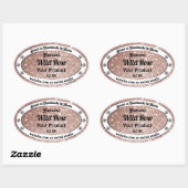 Luxueuze Roos Gold Glitter Jewels Product Labels (Vel)