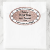 Luxueuze Roos Gold Glitter Jewels Product Labels (Tas)