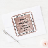 Luxueuze Roos Gold Glitter Jewels Product Labels (Envelop)