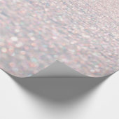 Luxueuze roze faux glitter abstract patroon cadeaupapier (Hoek)