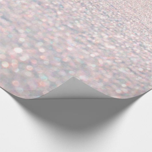 Luxueuze roze faux glitter abstract patroon cadeaupapier (Hoek)