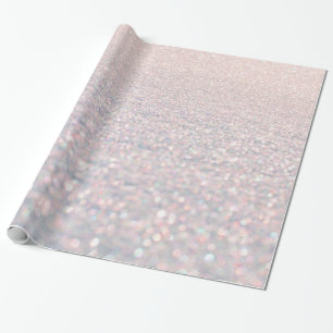Luxueuze roze faux glitter abstract patroon cadeaupapier