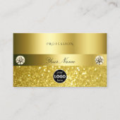 Luxueuze Shimmery Glitter met Logo Liuminous Gold Visitekaartje (Voorkant)