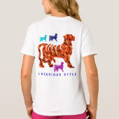 luxueuze stijl t-shirt (Achterkant)