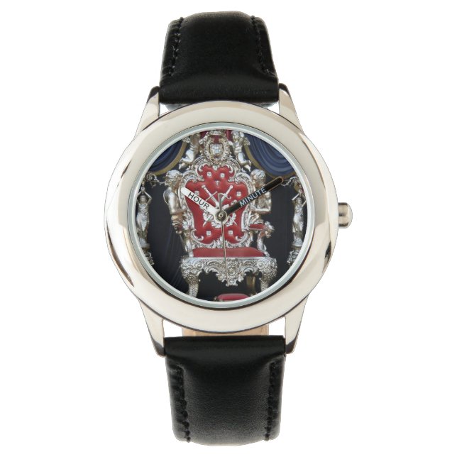 luxueuze stoel Velvet Horloge (Voorkant)