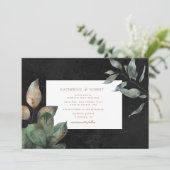 luxueuze waterverf bruiloft kaart (Staand voorkant)