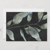 luxueuze waterverf bruiloft kaart (Achterkant)