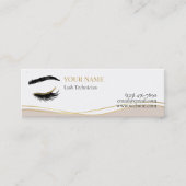 Luxueuze Wimpertechnicus Bedankkaart Klantenkaartje (Voorkant)