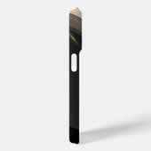 Luxueuze zwarte beige goudberoeps Case-Mate iPhone case (Achterkant / Rechts)