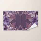 LUXURERENDE PAARSE FLORALE BOTANISCHE BATHROOM TOW BAD HANDDOEK (Handdoek)