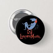 LuxuriaMusic-Button - zwart Ronde Button 5,7 Cm (Voorkant /achterkant)