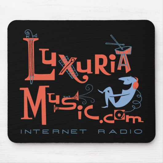 LuxuriaMusic Mousepad - Zwart Muismat (Voorkant)