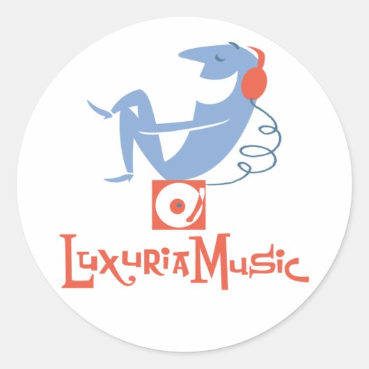 LuxuriaMusic Sticker (Voorkant)