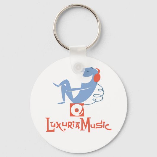 LuxuriaMusic White Sleutelhanger (Voorkant)