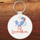 LuxuriaMusic White Sleutelhanger (Voorkant)